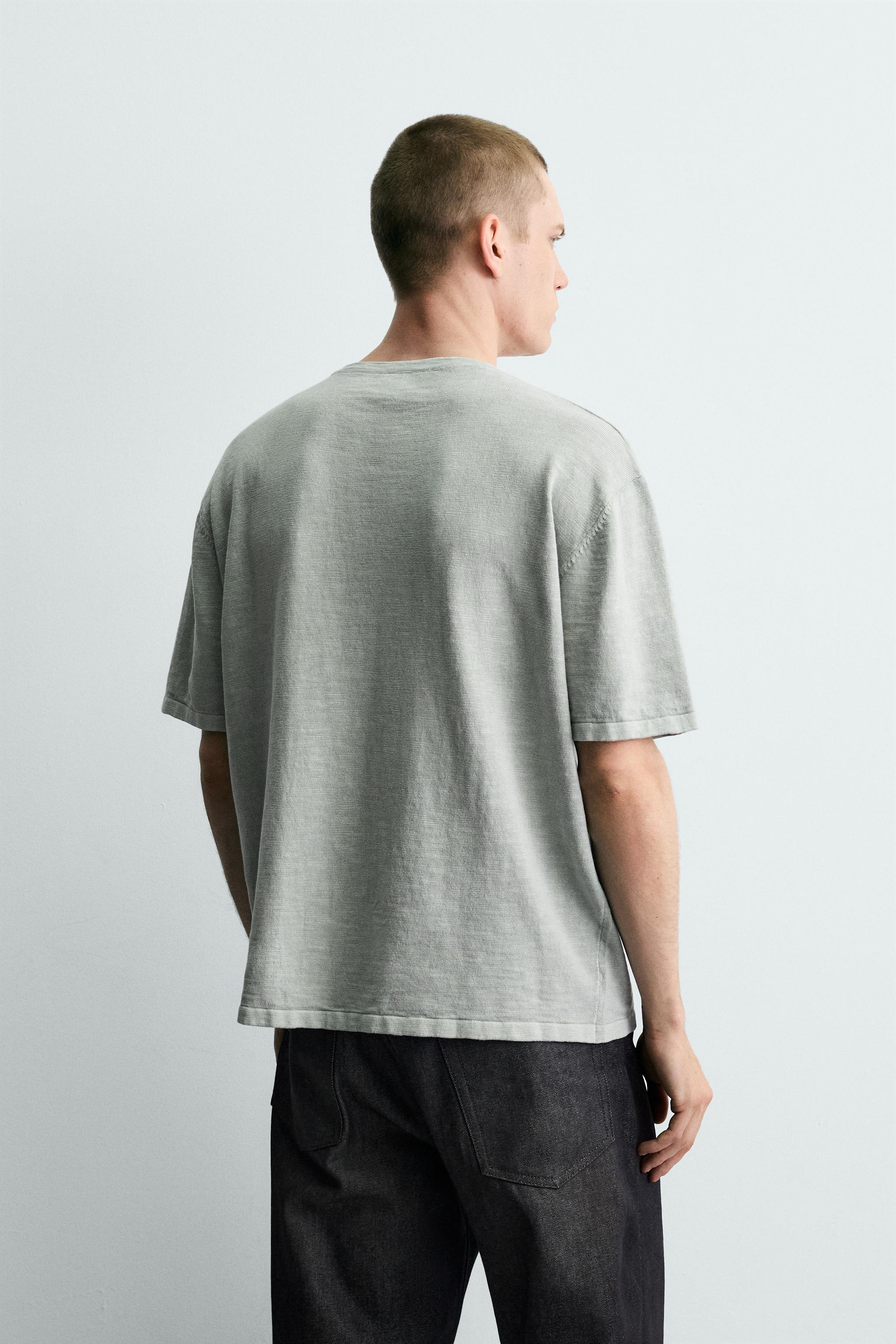 FLAMÉ TEXTURED KNIT T-SHIRT